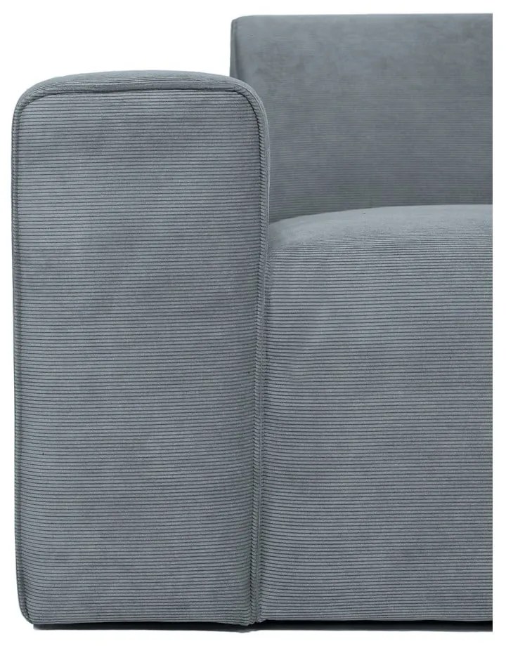 Szara sztruksowa sofa 202 cm Sting – Scandic