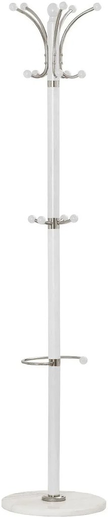 Biały wieszak stojący do przedpokoju H9-N57