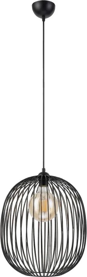 Żyrandol na lince DESTELLO 1xE27/15W/230V śr. 33 cm czarny