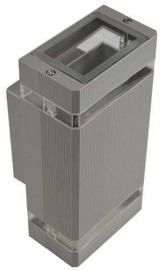 Kinkiet zewnętrzny LITEK 2xGU10/30W/230V IP44 szary