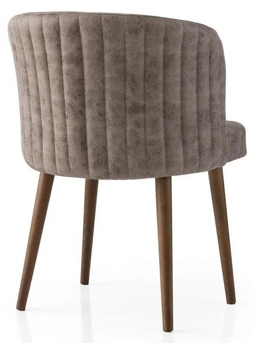 Zestaw krzeseł do jadalni Zen Mink and Black, 4sztuki