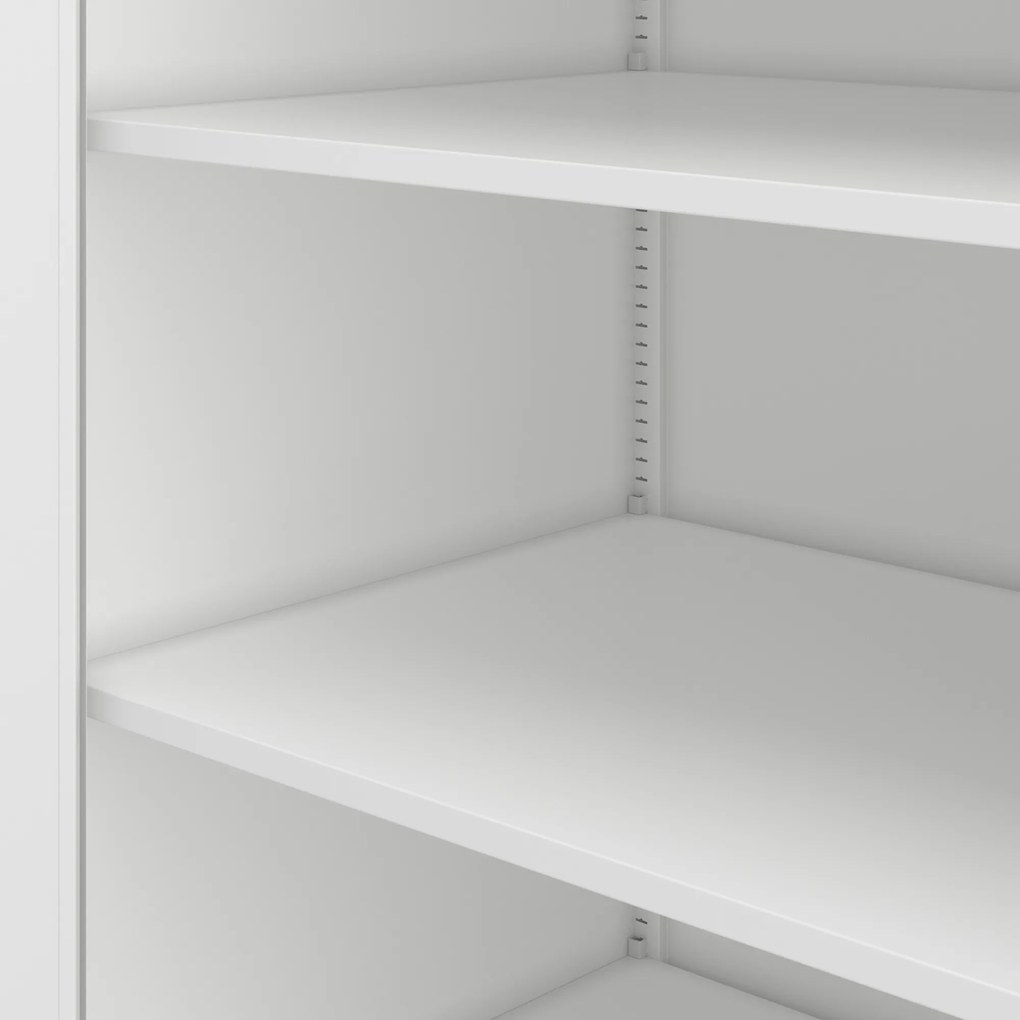 Szafa biurowa na dokumenty metalowa biała KEVIN D600 900 x 1400 x 600 mm