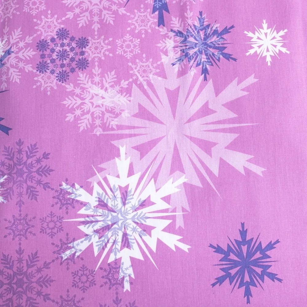 Bawełniana pościel dziecięca do łóżeczka 100x135 cm Frozen "Purple" – Jerry Fabrics