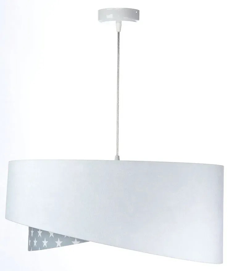 Biało-szara lampa wisząca w gwiazdki - 6X EX1000 D3-S94
