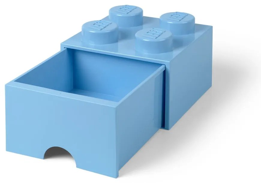 Jasnoniebieski pojemnik kwadratowy LEGO®
