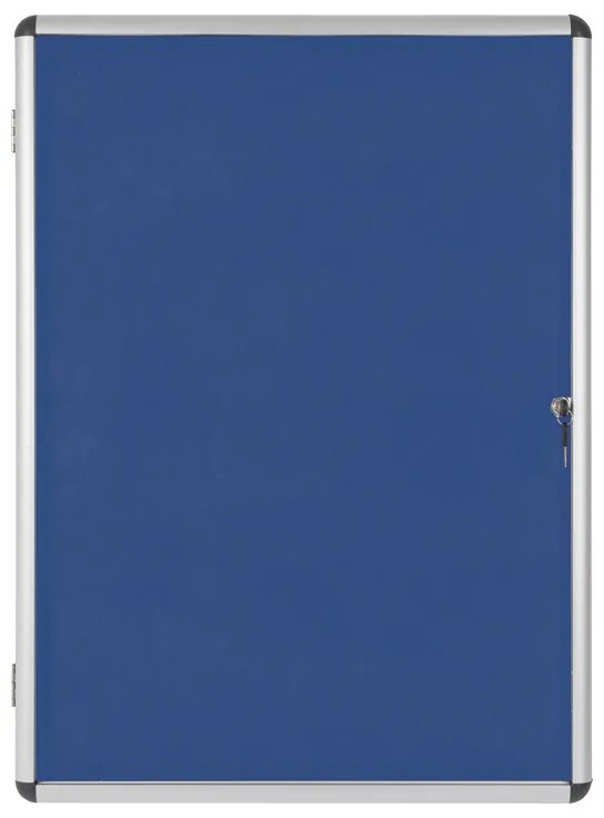 Gablota informacyjna z tekstylną powierzchnią, niebieska, 720 x 980 mm
