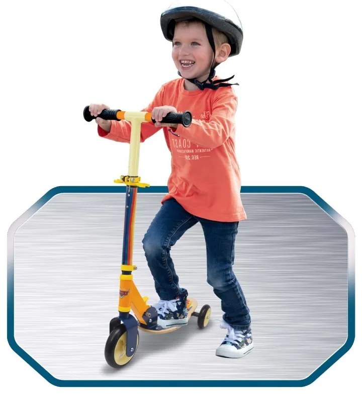 Smoby hulajnoga trójkołowa cars auta drewniana