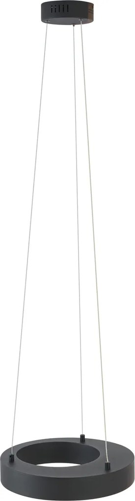 Nowoczesna lampa wisząca czarna 35 cm z 3-stopniowym ściemnianiem - Organici