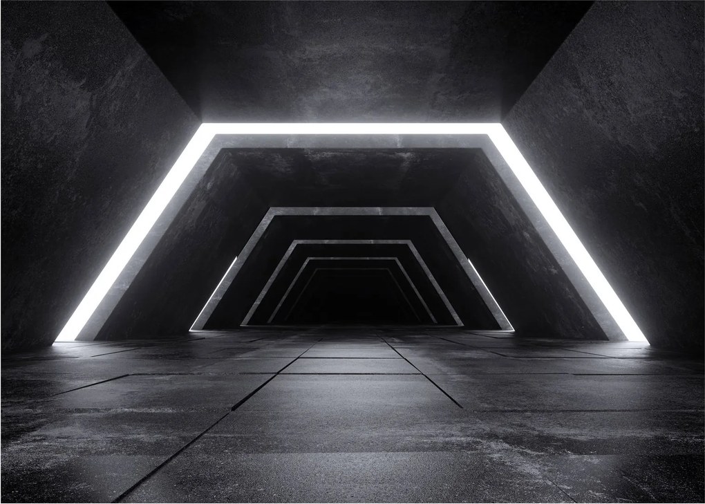 Obraz na szkle - Futurystyczny tunel (70x50 cm)