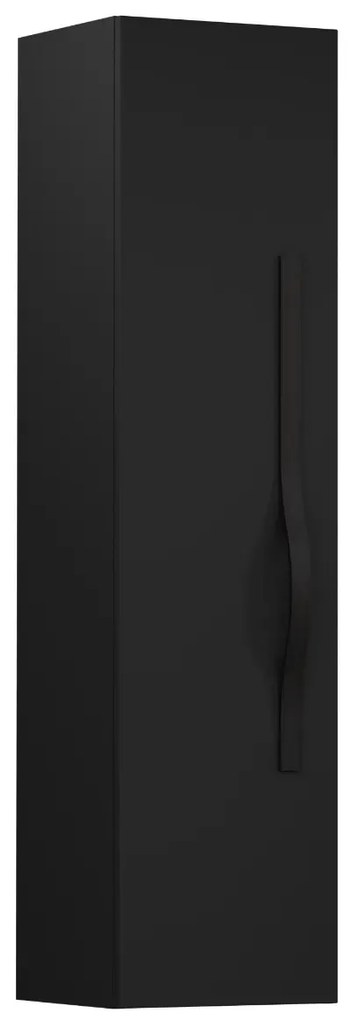 Szafka łazienkowa VOG 33 cm czarny mat z czarnym uchwytem KROFAM