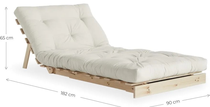 Fotel rozkładany Karup Design Roots Raw/Beige