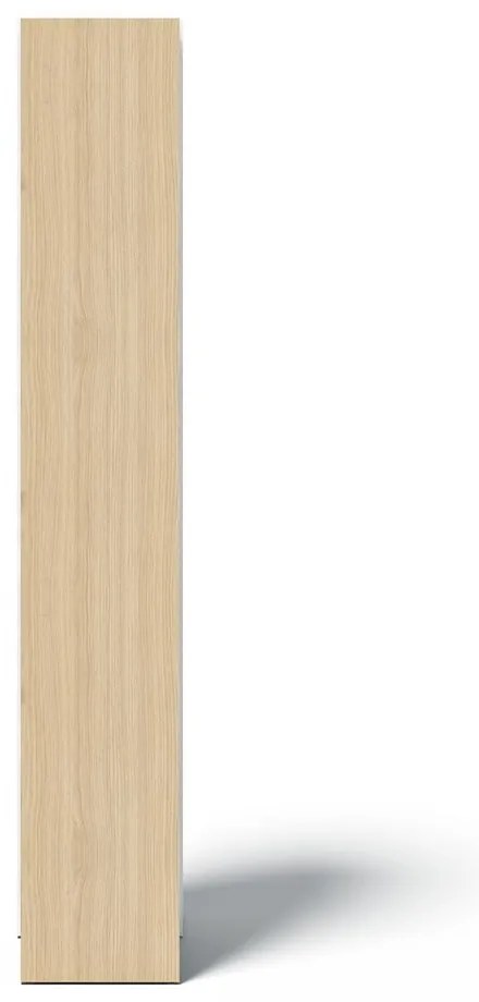 Biały regał w dekorze dębu 40x188 cm Ella – TemaHome