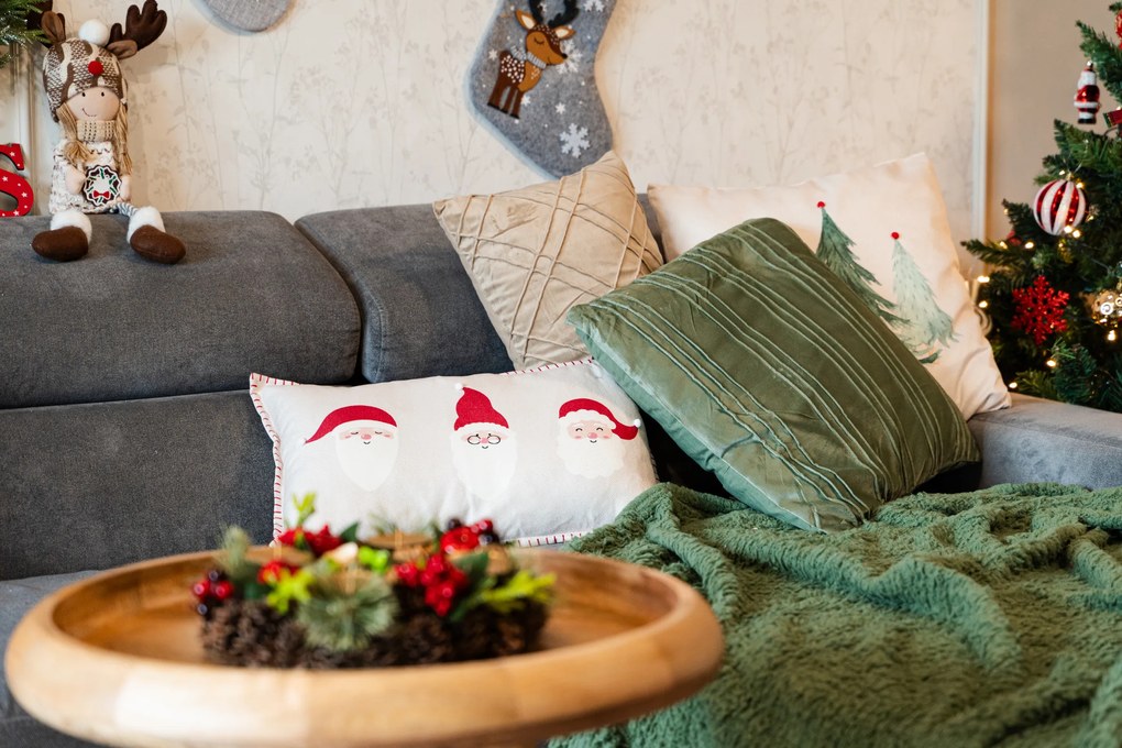 Poduszka dekoracyjna mikołaj, 30 x 50 cm