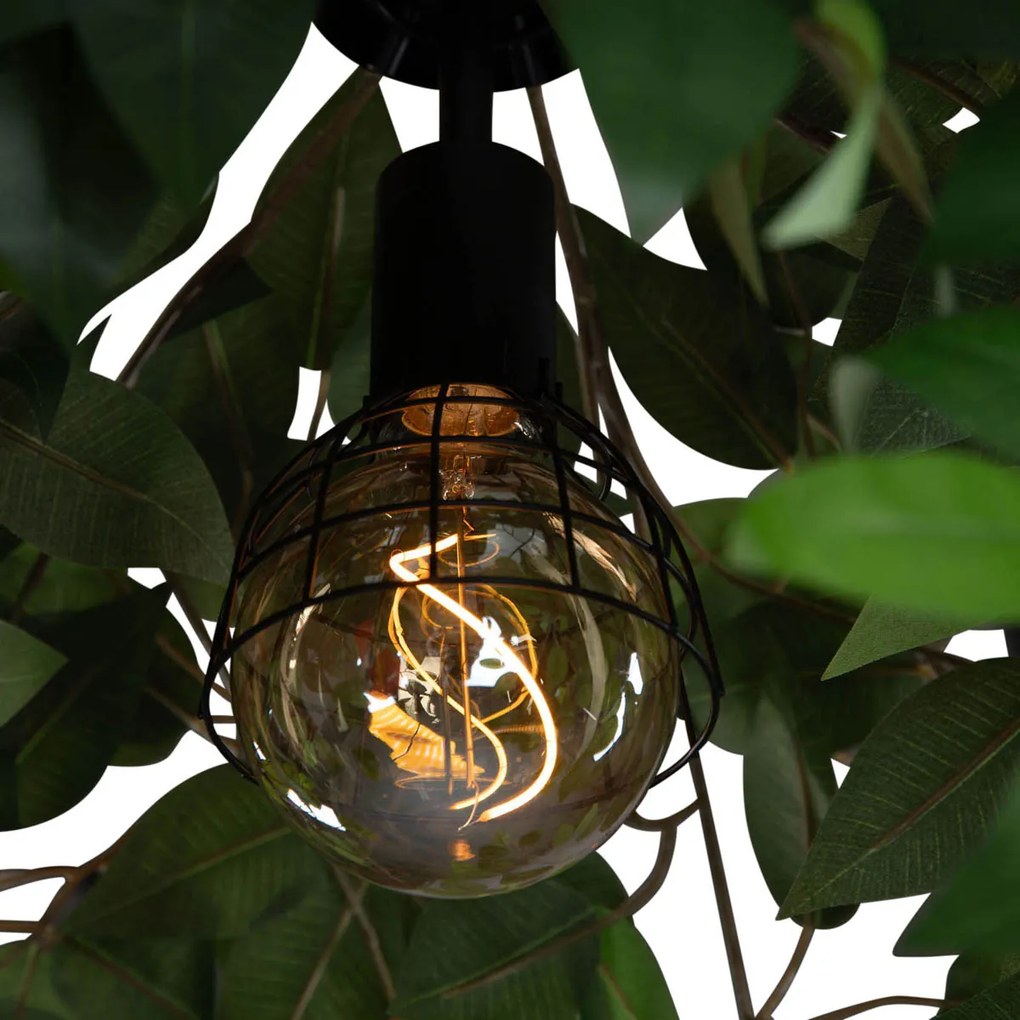 Bohemska lampa sufitowa zielona - LeavyBoho Oswietlenie wewnetrzne