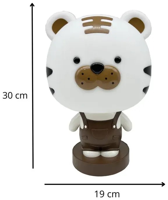 Brązowa Lampka Nocna Led Dziecięca H8-N39