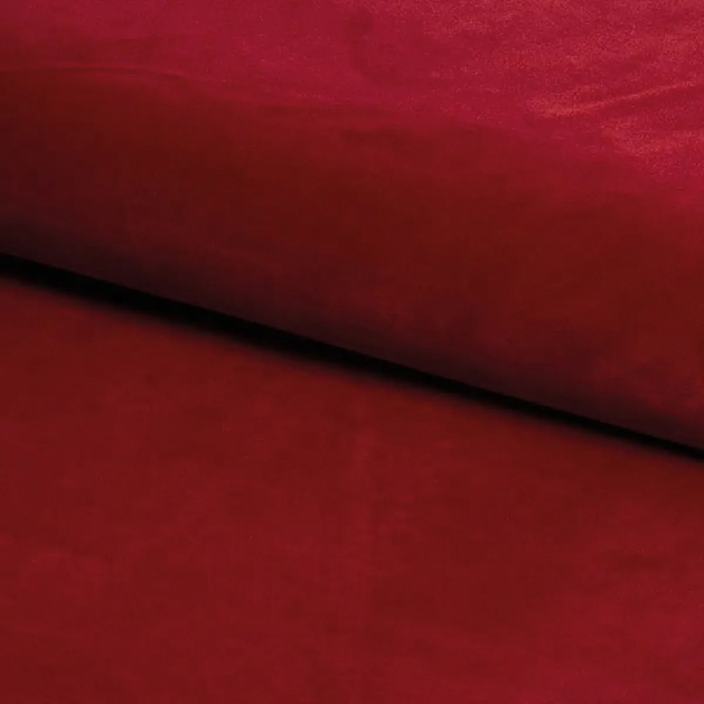 SOFA CASTELLO 3 VELVET BORDOWY BLUVEL 59 / WENGE SIGNAL