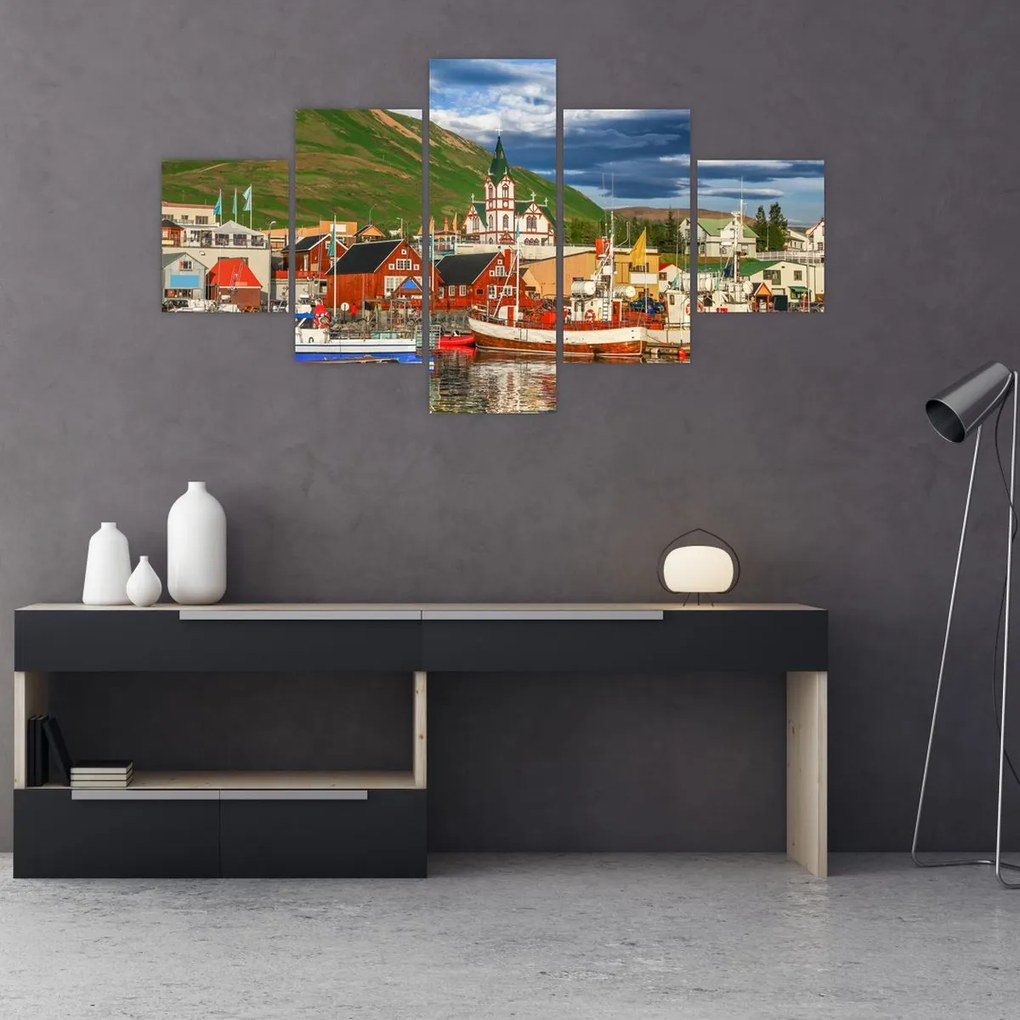 Obraz - Húsavík (125x70 cm)