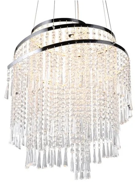 Lampa wisząca LED w kolorze srebra ø 48 cm Pomp – Trio