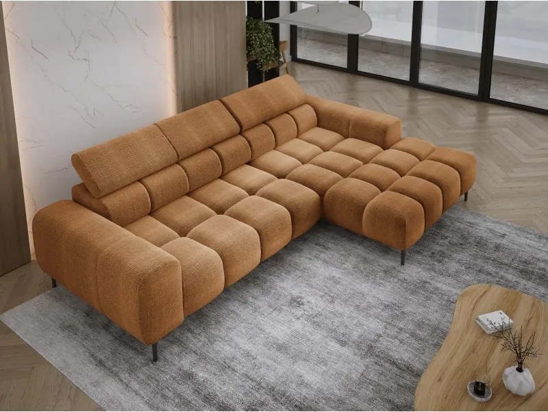 Narożnik PLAZA MINI wolnostojący Prawostronny w tkaninie EDEN 10 WERSAL