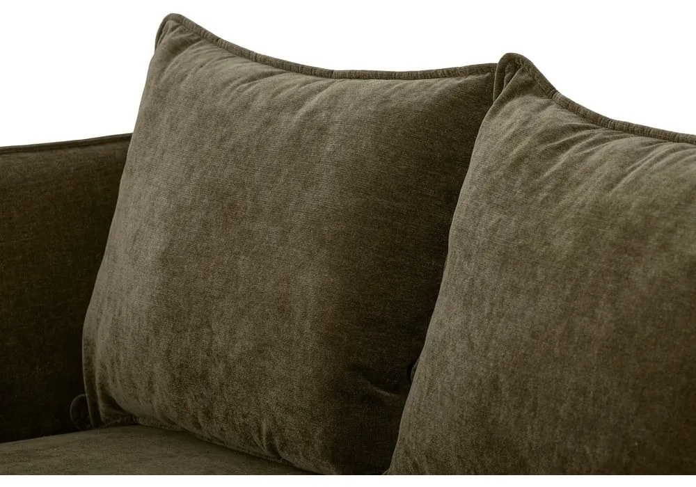 Ciemnozielona sofa 228 cm Austin – Bloomingville