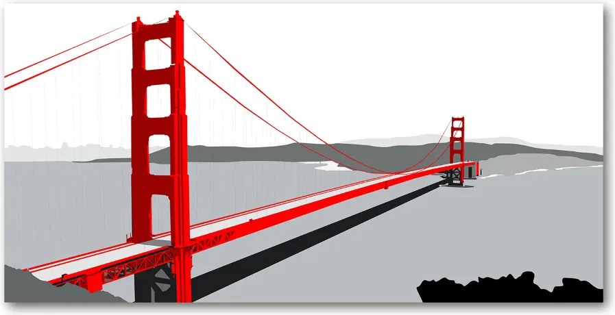 Foto obraz akryl Most San Francisco
