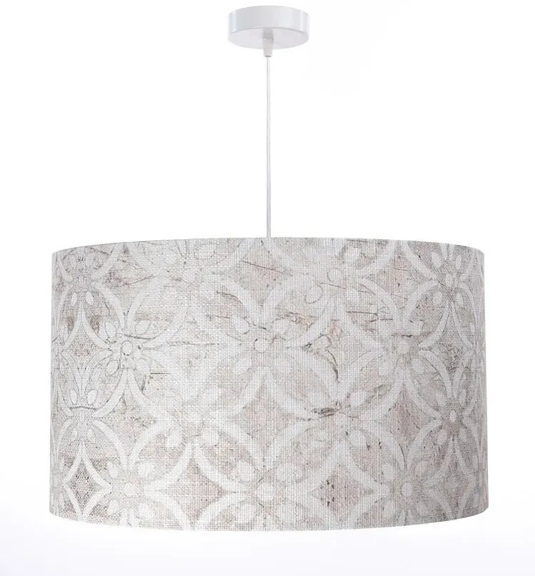 Szaro-miedziana lampa wisząca z wzorami - S363 E6-F27