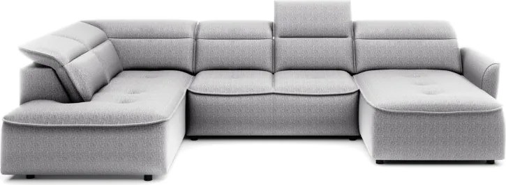 Narożnik MURILLO XL z elektryczną regulacją siedziska Lewostronny w tkaninie VOUGE 14 WERSAL