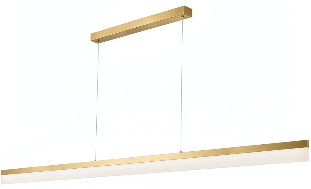 Lampa wisząca LED APP1697-CP 200 cm Złota Szczotkowana