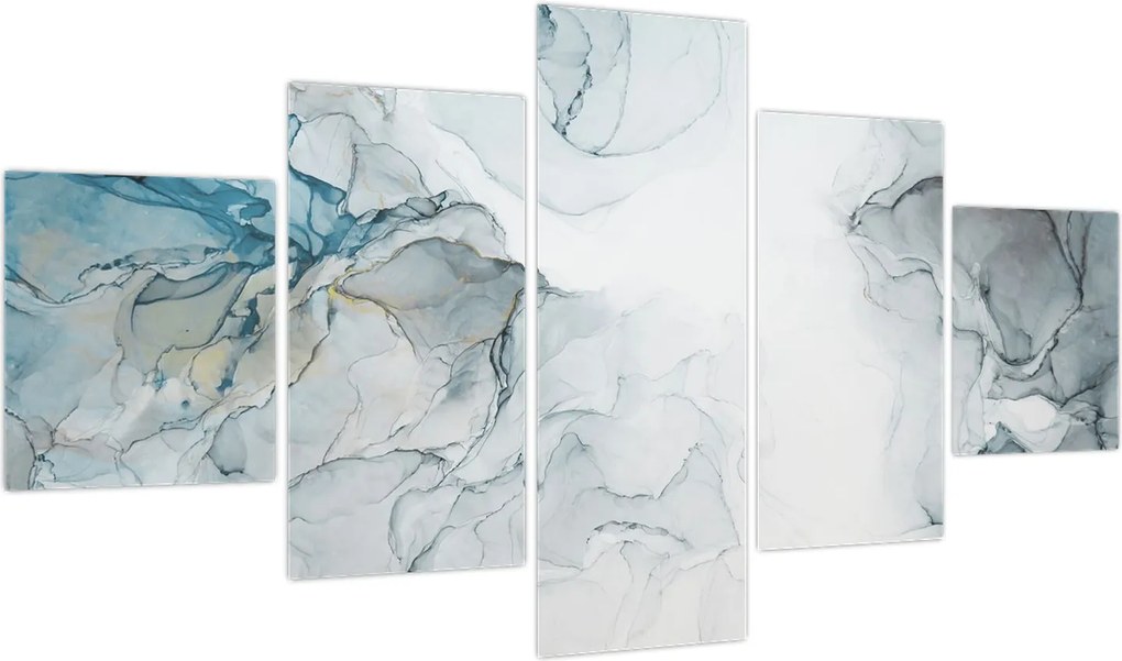 Obraz - Niebieski marmur (125x70 cm)