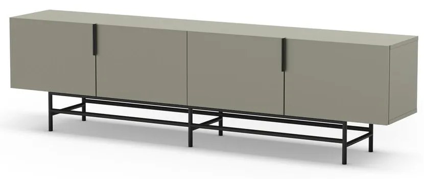 Zielonoszara szafka pod TV 200x63,5 cm Eldia – Marckeric