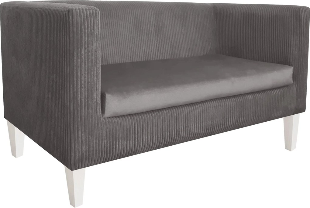 Sofa Monaco : Kolor nogi - Biała, Kolor tkaniny - Kronos22/Poso22, Typ tkaniny - Kronos/Poso, Wysokość nogi - 20 cm