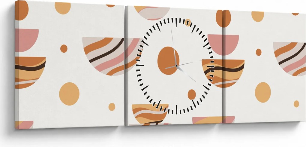 Obraz - Kreacje marzeń N⁰4 (z zegarem) (90x30 cm)