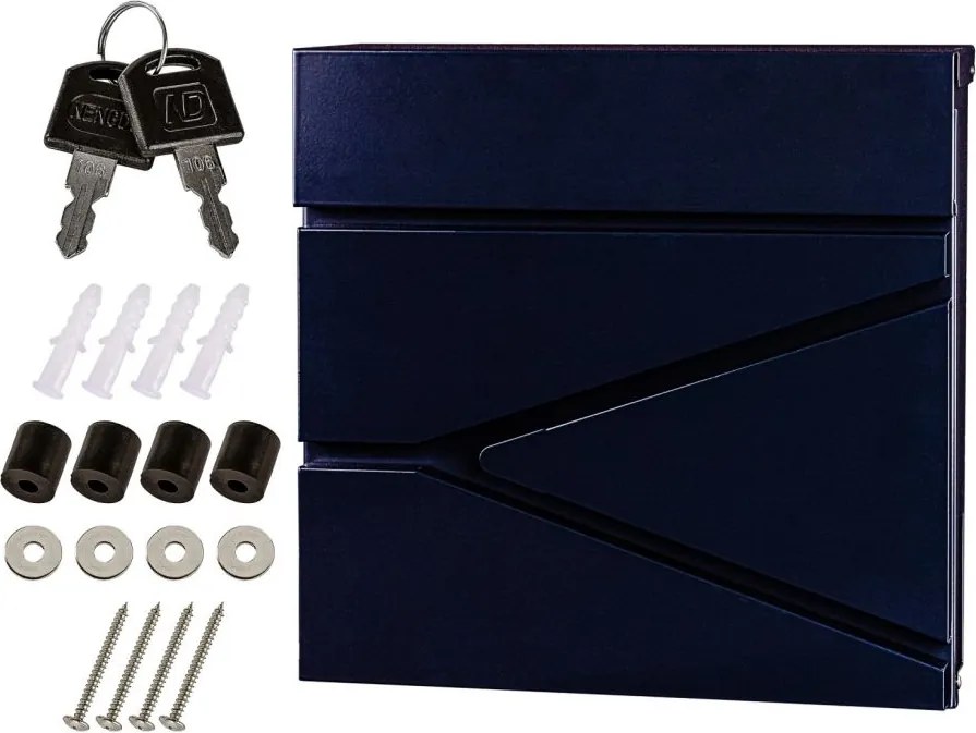 STILISTA Skrzynka ścienna 37 x 36 x 10,5 cm, stal