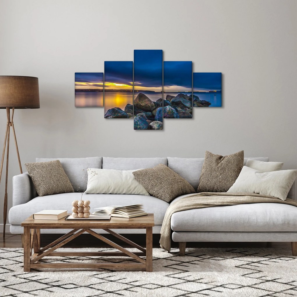 Obraz - Chmury nad wodą (125x70 cm)