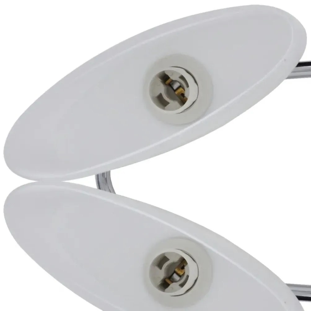 Szklana lampa sufitowa elipsa do salonu S6-N38