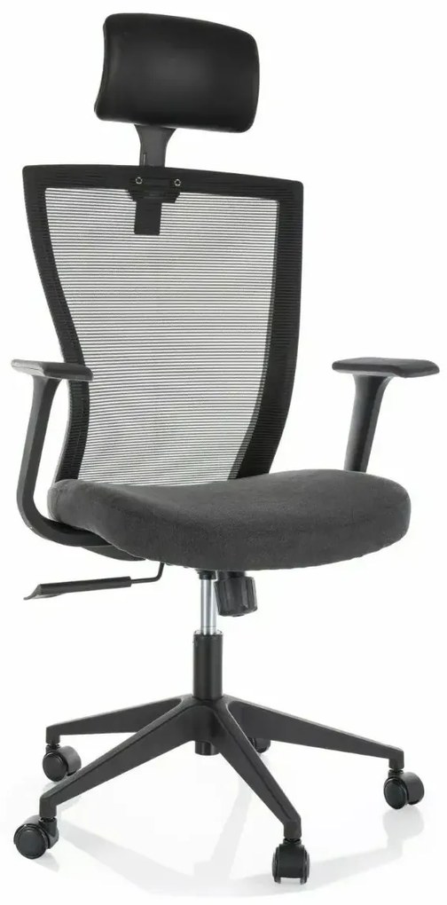 FOTEL OBROTOWY Q-328H CZARNY SIGNAL