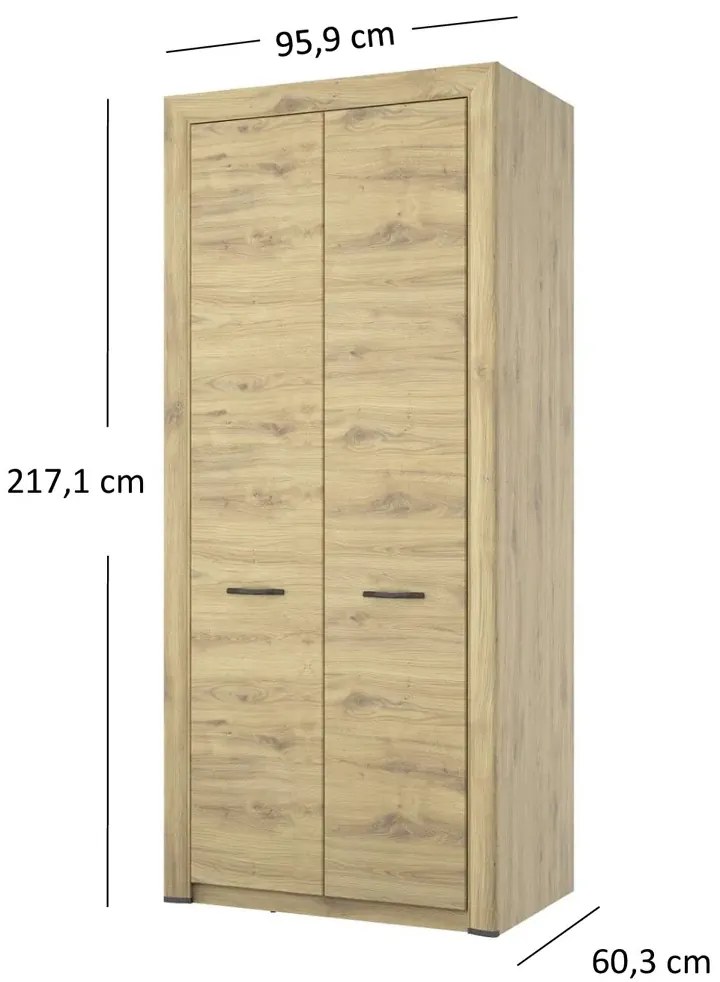 Szafa dwudrzwiowa na ubrania - Salmi 13X