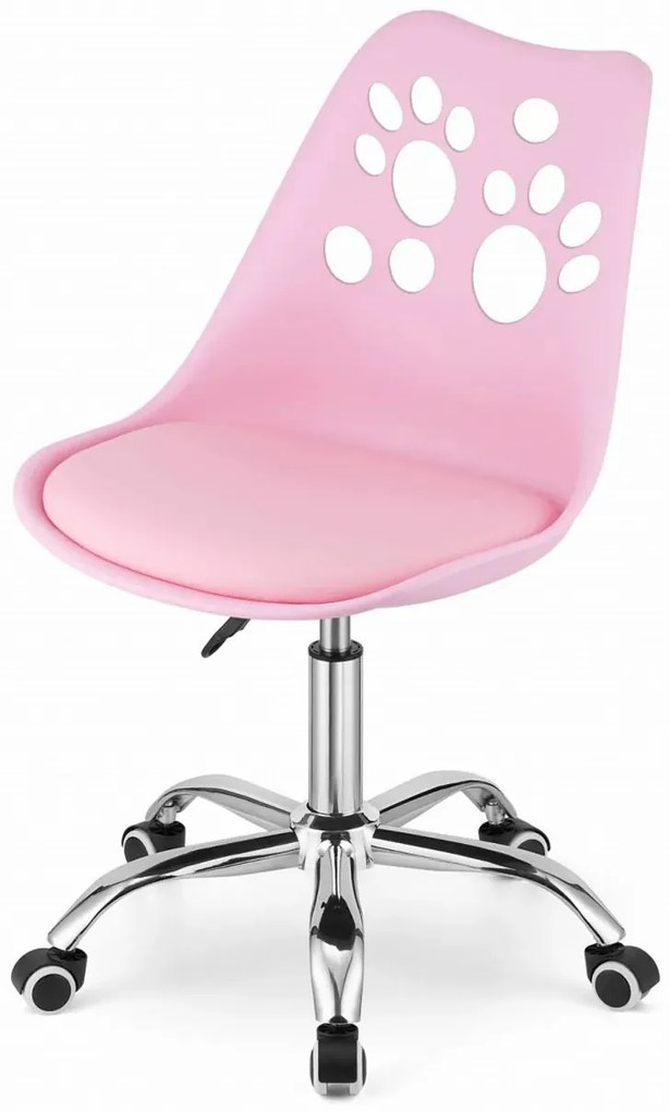 Różowe do biurka krzesło obrotowe dla dziewczynki R2-M16
