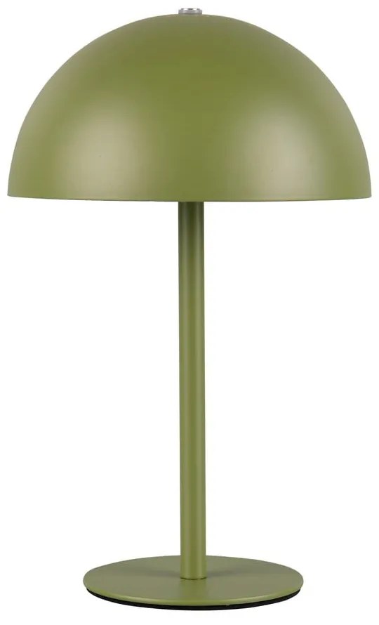 Zielona lampa stołowa LED z metalowym kloszem (wysokość 21 cm) Munoz – Trio