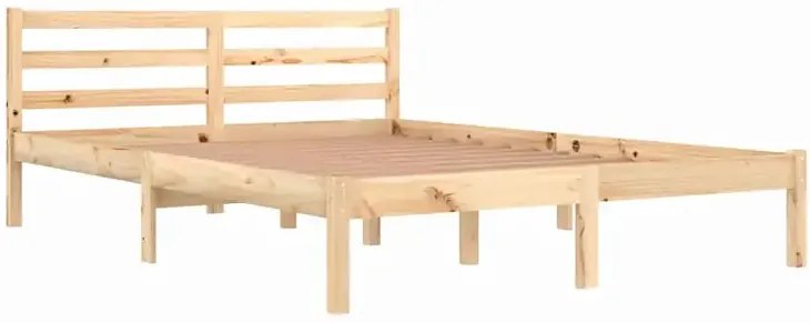 Podwójne sosnowe łóżko z zagłówkiem 140x200 G2-N28