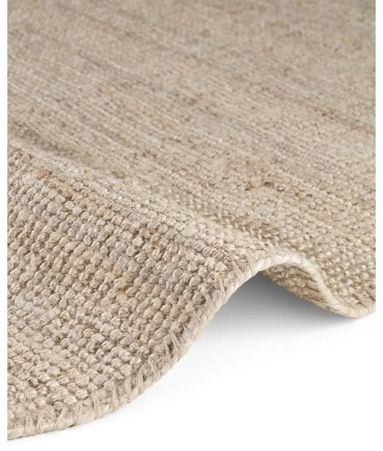 Kremowy okrągły dywan z juty ø 160 cm Bouclé Jaipur – Hanse Home