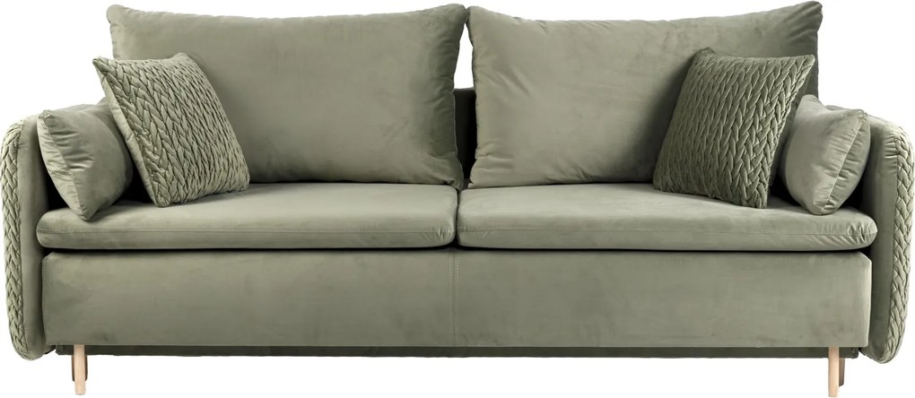 Sofa trzyosobowa z funkcją spania i poduszkami Luna