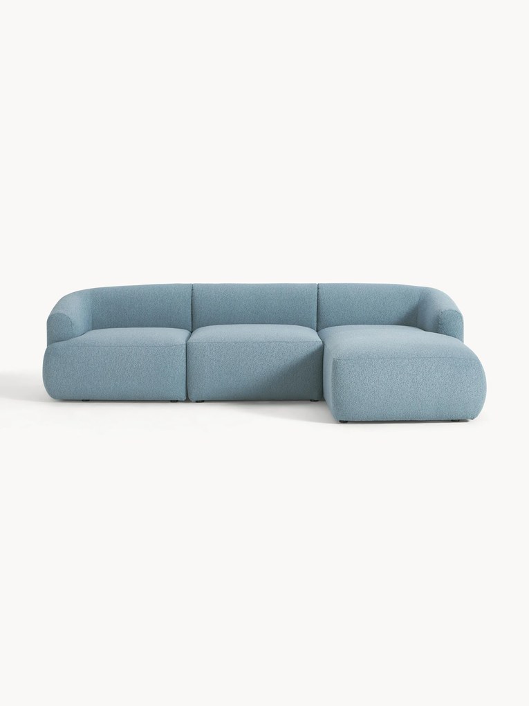 Narożna sofa modułowa Bouclé Sofia (3-osobowa)