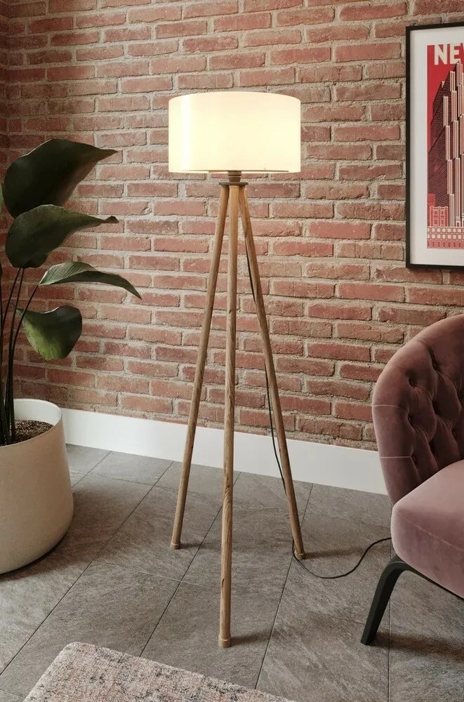 Lampa podłogowa KS-11104 kremowy brąz