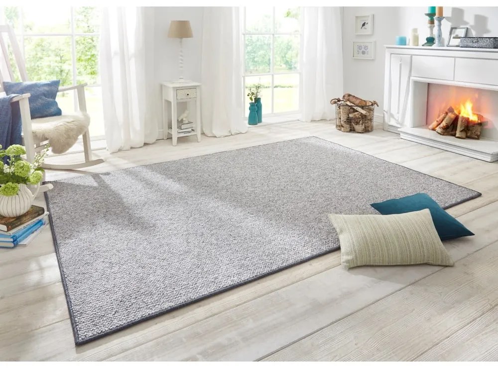 Szary chodnik 80x200 cm Wolly – BT Carpet