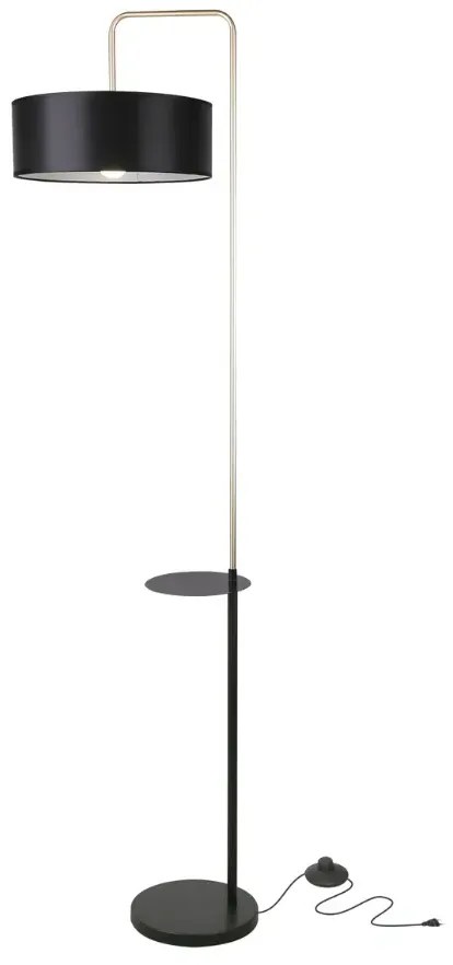 Czarno złota lampa podłogowa - K276-Rubiox