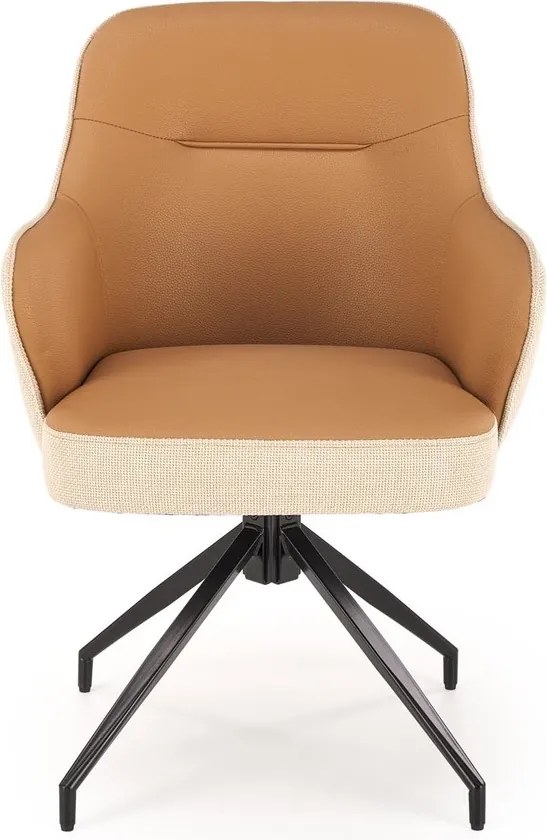 Obrotowe krzesło do jadalni z podłokietnikami K527 Halmar