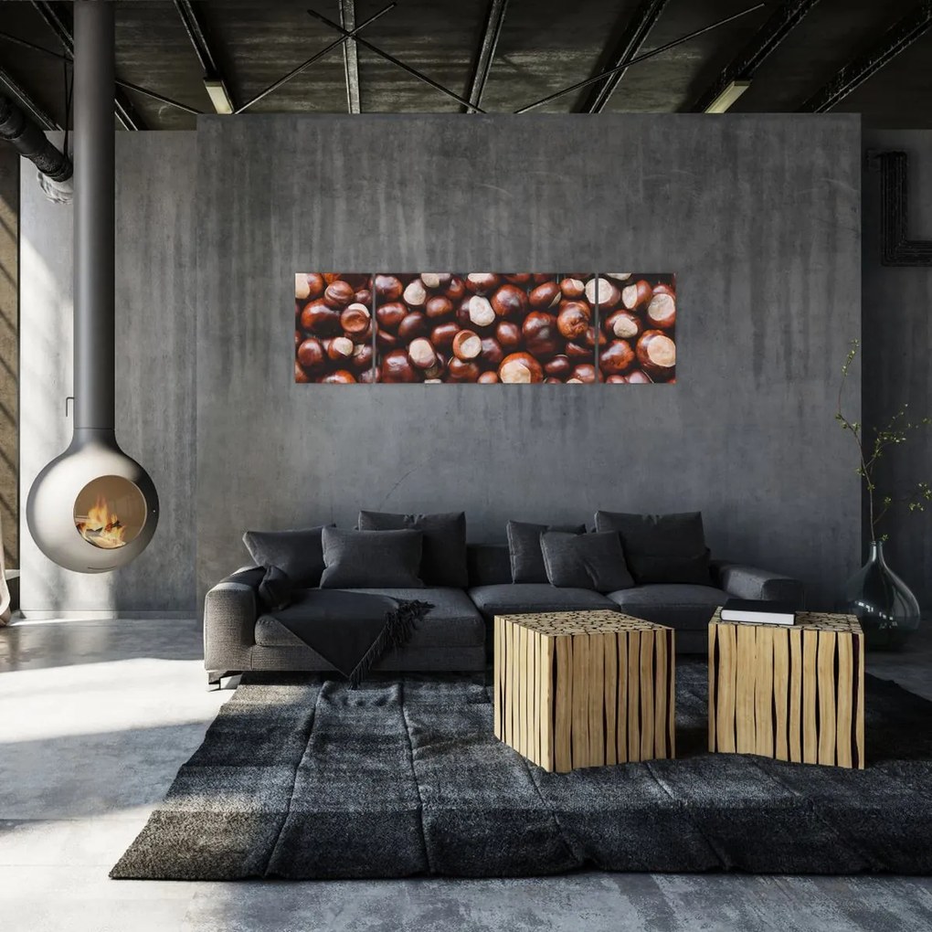 Obraz - Dojrzałe kasztany (170x50 cm)