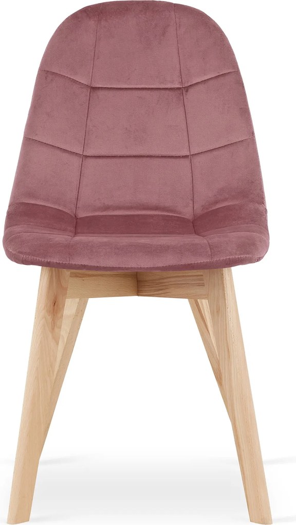 PROMOCJA Ciemnoróżowe aksamitne krzesło do jadalni BORA II. jakość