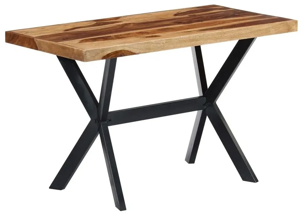 Loftowy stół z drewna sheesham Glefro – brązowy